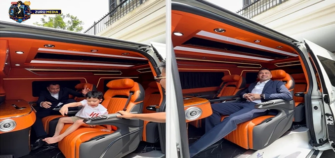 Raffi Ahmad Borong 2 HiAce Interior Mewah